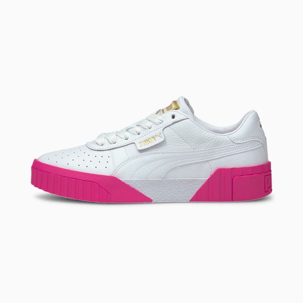 Puma Cali Női Sportcipő - Fehér/Rózsaszín ( Hungary - UFOCX9058 )